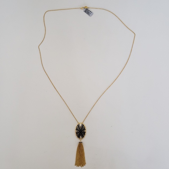 Freida Rothman 14K Plate Sterling Silver Tassel Pendant Necklace - Picture 3 of 9